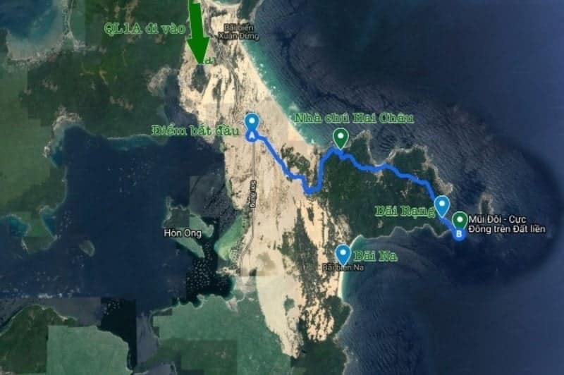 Bản đồ Trekking Cực Đông