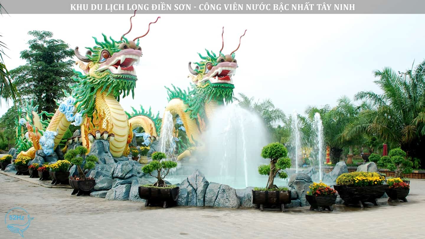 Khu du lịch Long Điền Sơn: 2 chú rồng phun nước đón khách